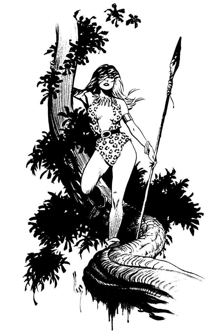 Mark Schultz's visual Art Mark Schultz, Sheena, Queen of the Jungle.