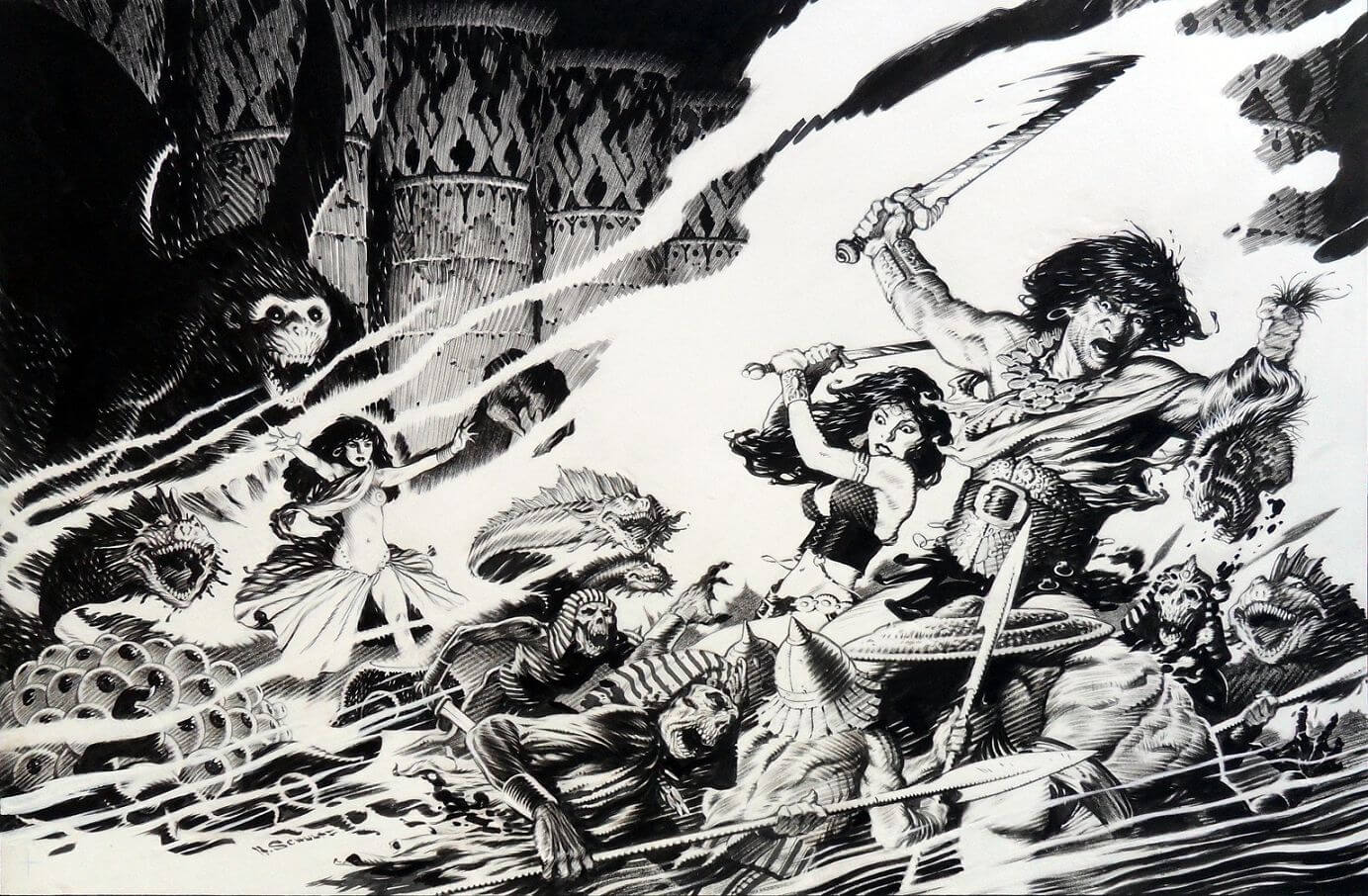 Mark Schultz's visual Art Mark Schultz, The Colossal Conan 2013.