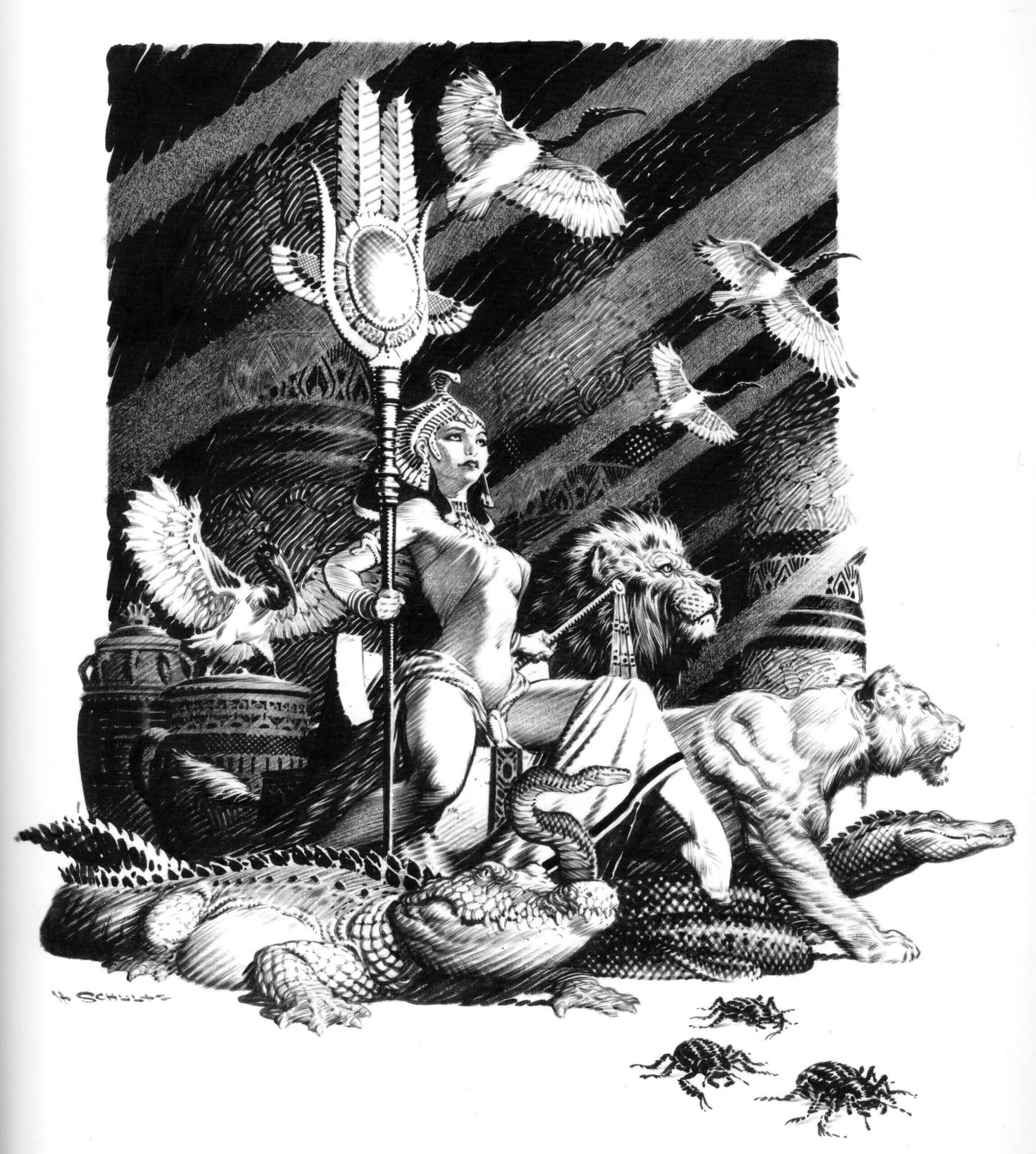 Mark Schultz's visual Art Mark Schultz, The Watch on the Nile, Carbon 2, Flesk 2016.