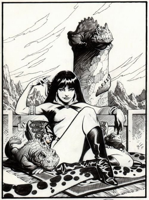 Mark Schultz's visual Art Mark Schultz' Visions of Vampirella.