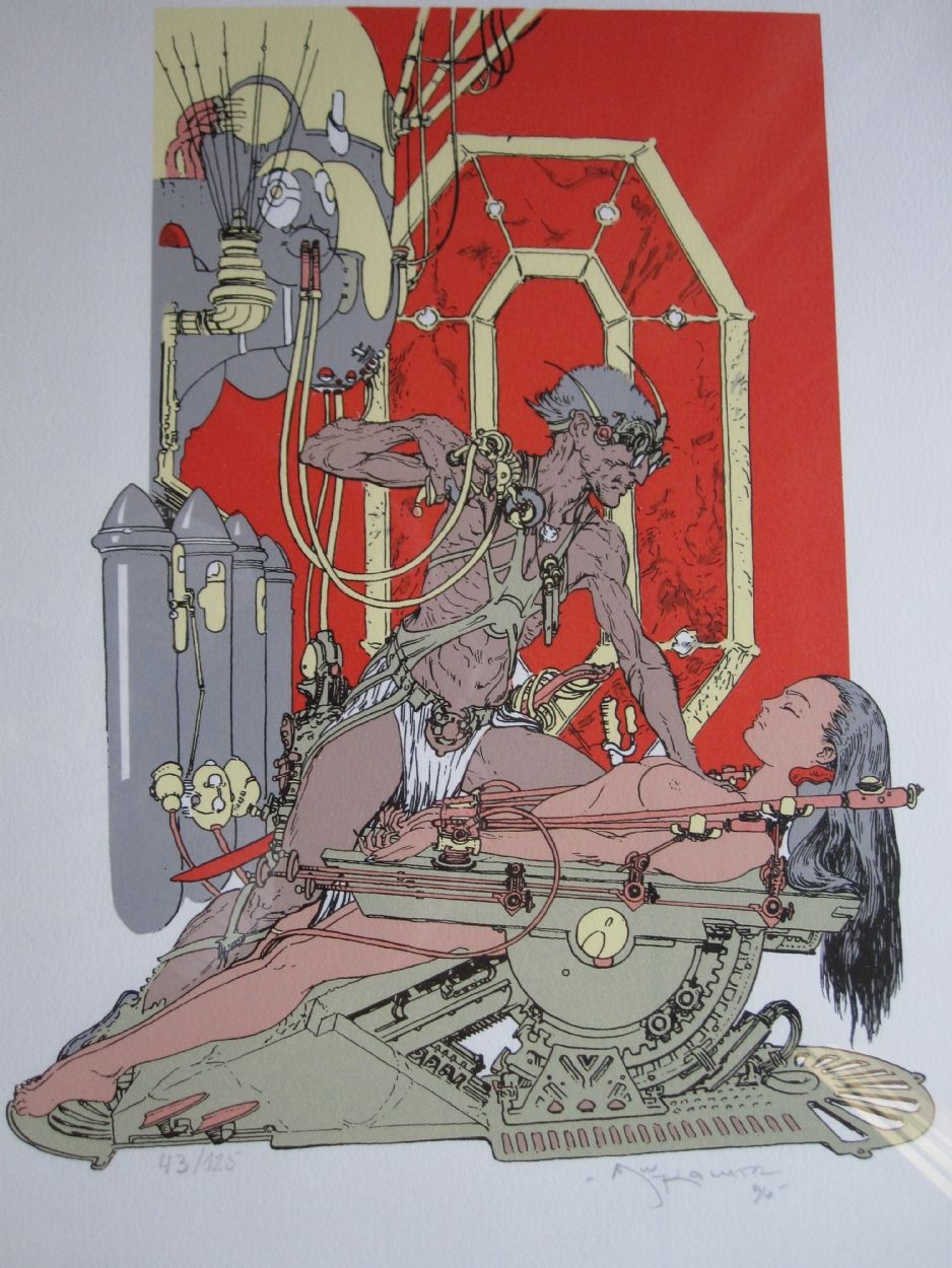 Michael Kaluta's visual Art Mastermind of Mars, Kaluta Print Comic Art