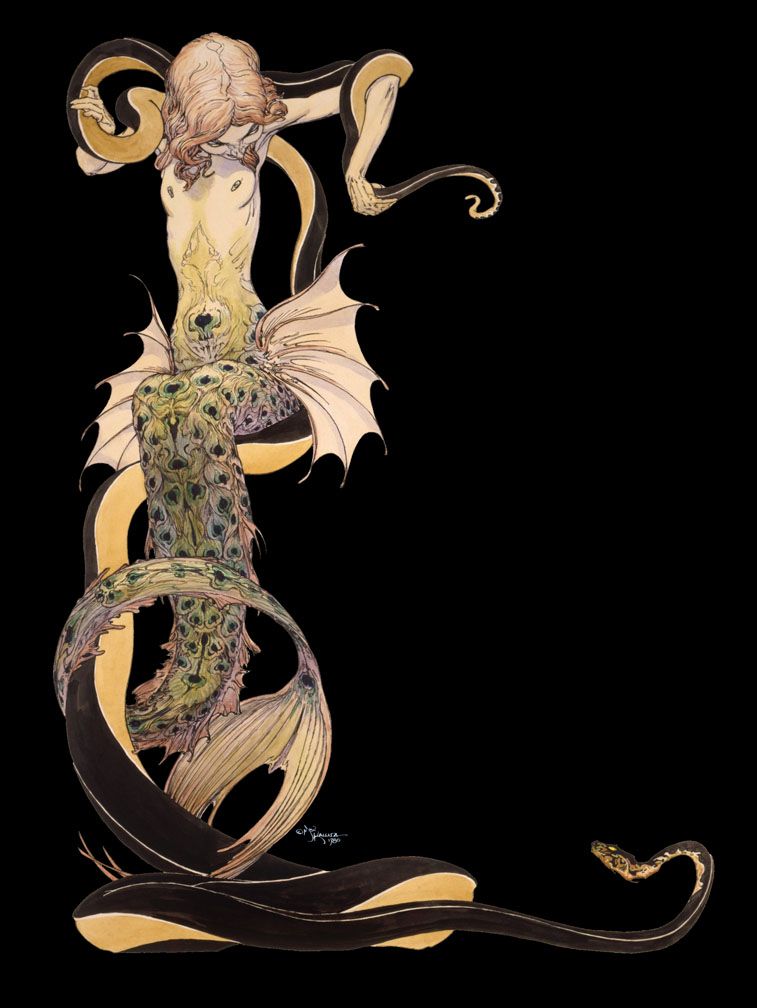 Michael Kaluta's visual Art Mermaid 