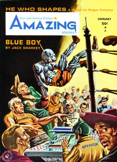 Ed Valigursky Amazing Stories Covers Art Michael Arndt, Amazing Stories 65-01.