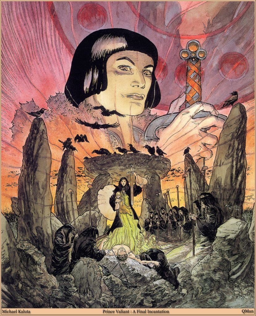 Michael Kaluta's visual Art Michael Kaluta - Prince Vaillant, a Final Incantation