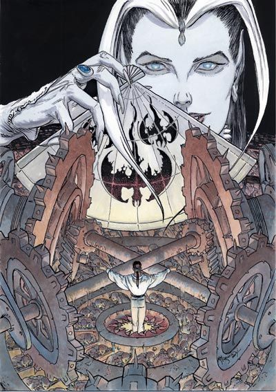 Michael Kaluta's visual Art Michael Kaluta, cover art for Lucifer #55.