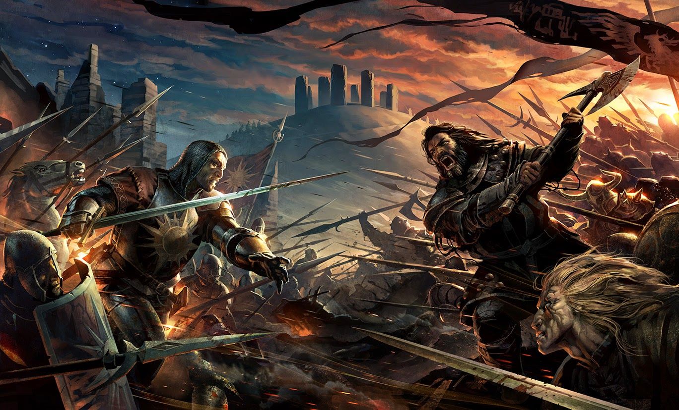Michael Swanland, The Heroes by Joe Abercrombie wraparound cover, 2013.