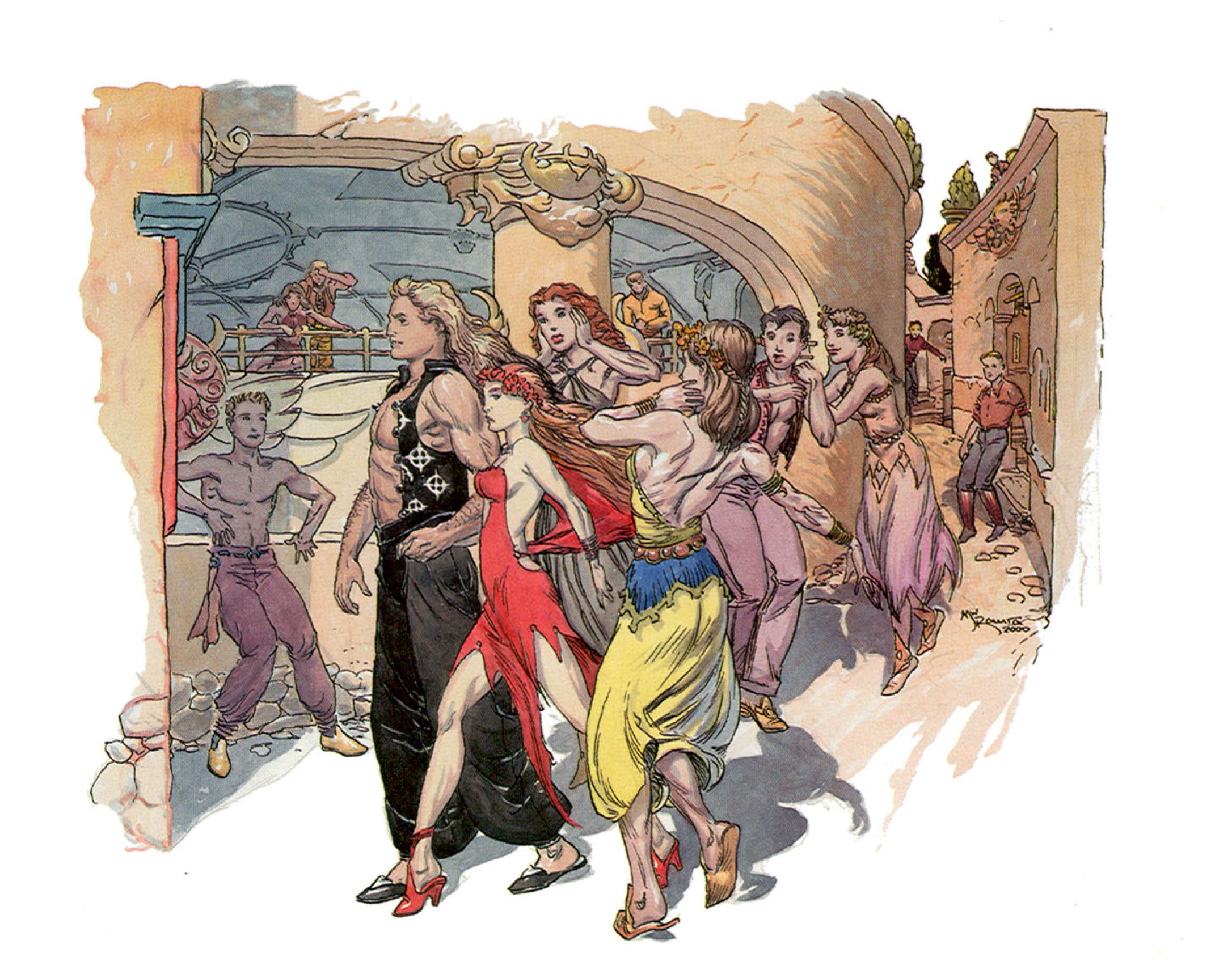 Michael Kaluta's visual Art Micheal Wm Kaluta Polyhedron magazine #144