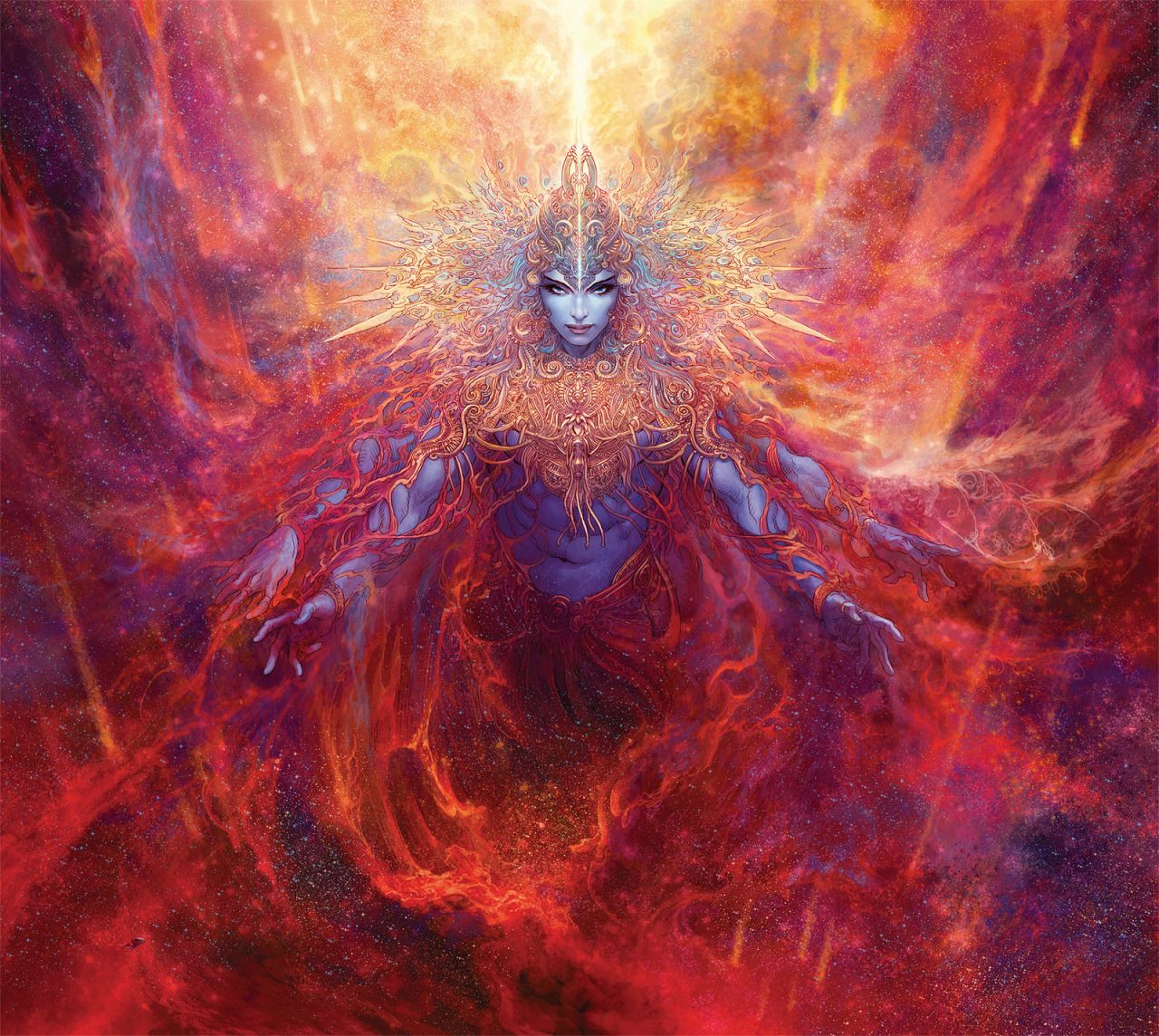 Mukesh Singh  AKA Nisachar, Blue-skinned Krishna.