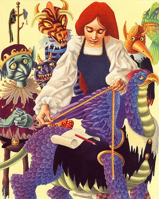 Leo and Diane Dillon's visual Art Nancy Willard: The Sorcerer's Apprentice by Leo and Diane Dillon.