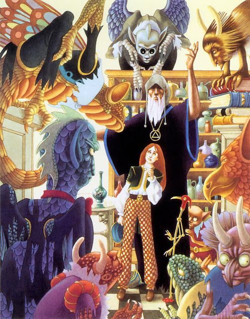 Leo and Diane Dillon's visual Art Nancy Willard: The Sorcerer's Apprentice by Leo and Diane Dillon.