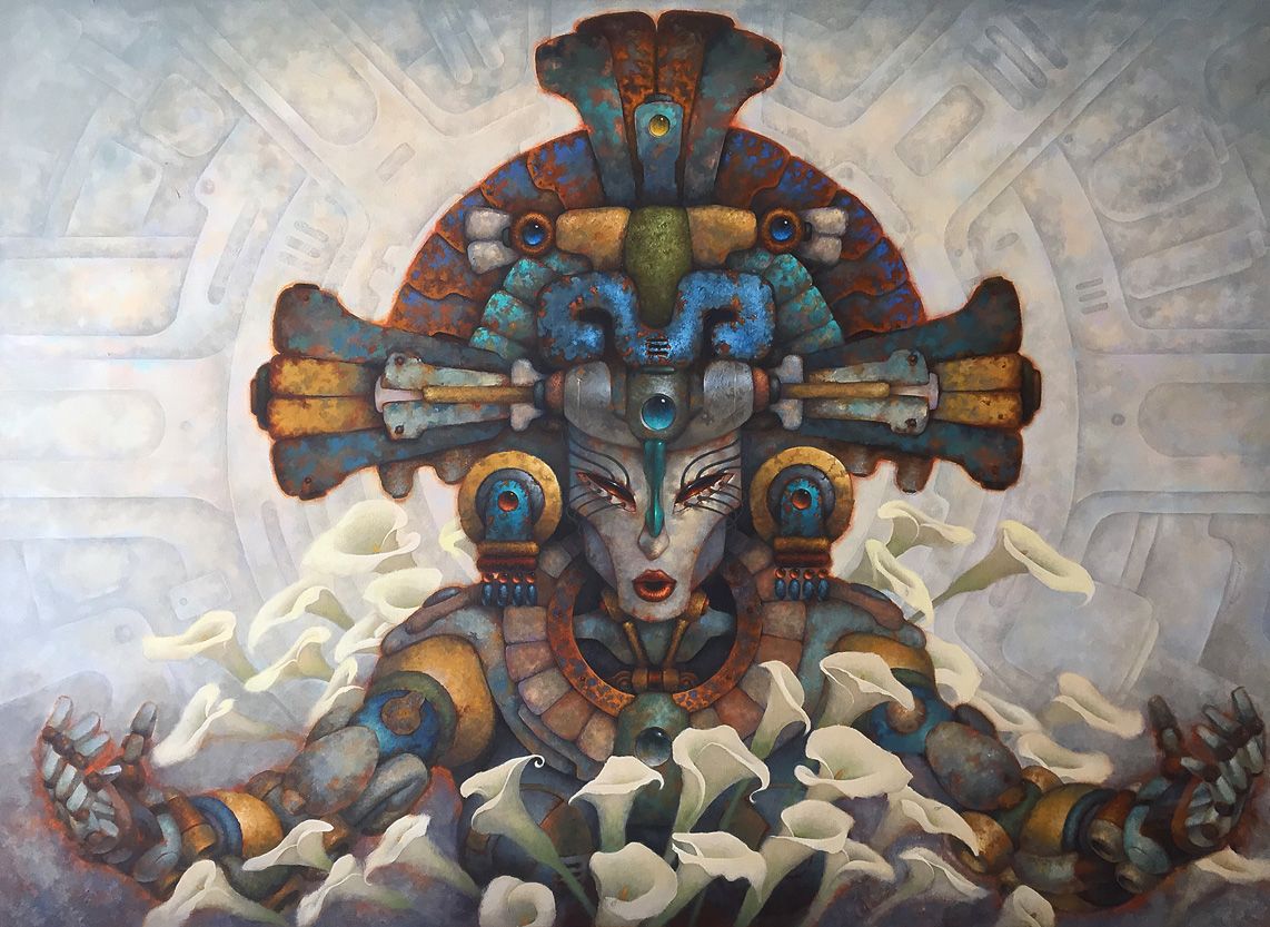 Naturaleza humana heredada, acrílico sobre tela