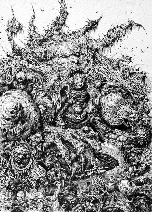 Ian Miller's visual Art Nurgle, Ian Miller