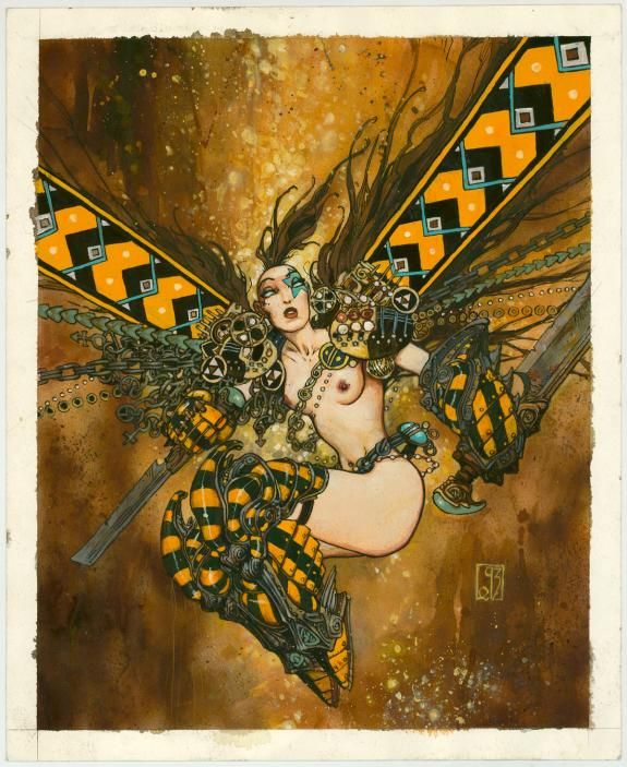 Olivier Ledroit's Visionary Art Olivier Ledroit, original art, galerie maghen, 3000 eur