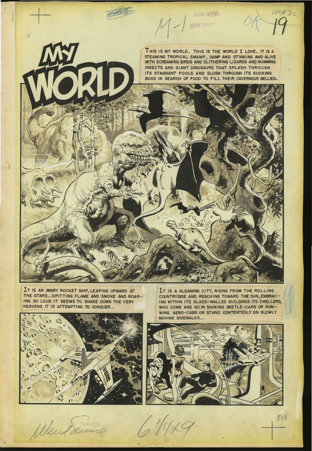 Wally Wood's Visionary Art Page from the Wally Wood Artist's Edition. Me want.