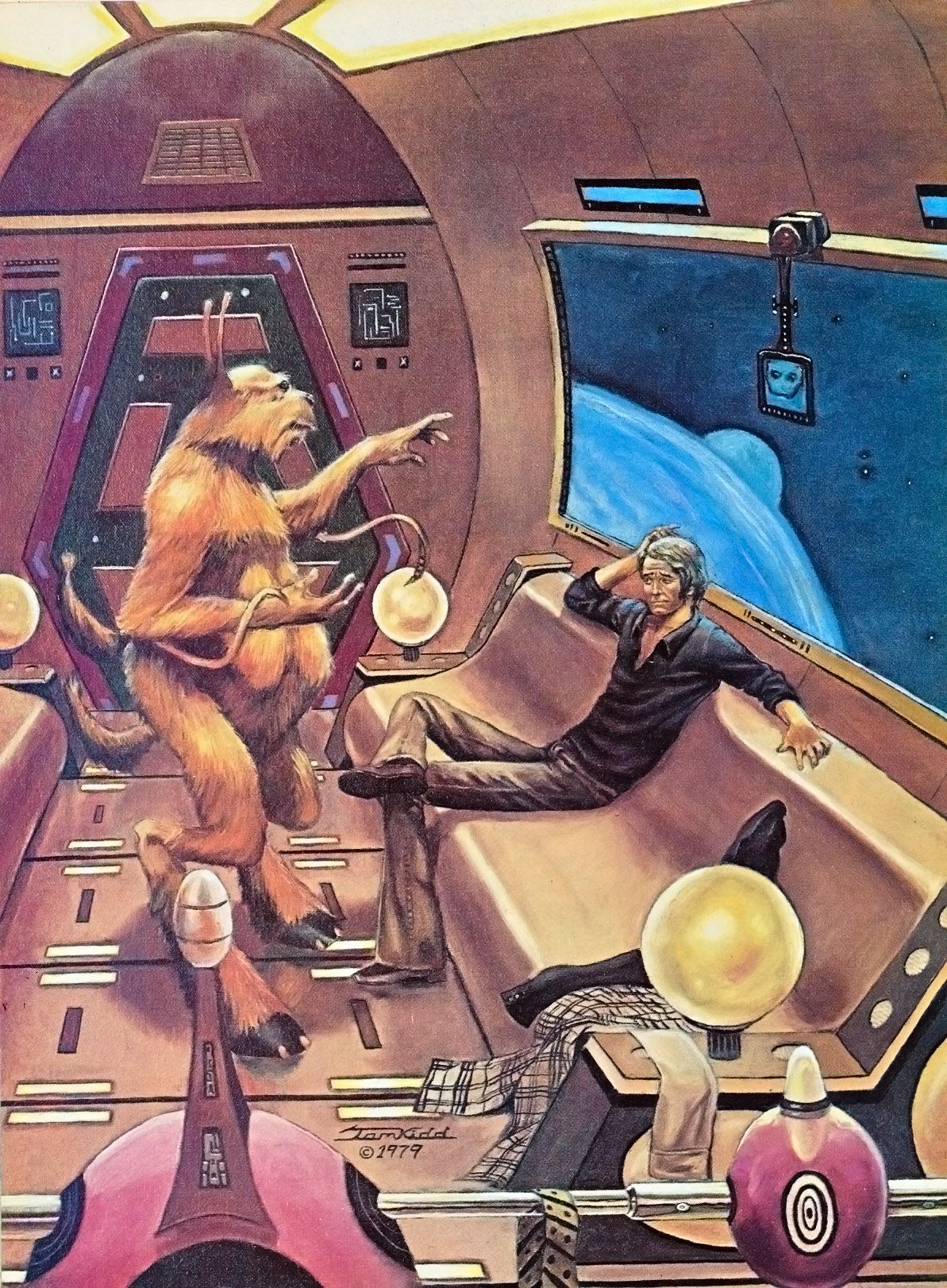 Thomas Kidd's Visionary Art Painting by Tom Kidd from Starlog magazine 29 1979