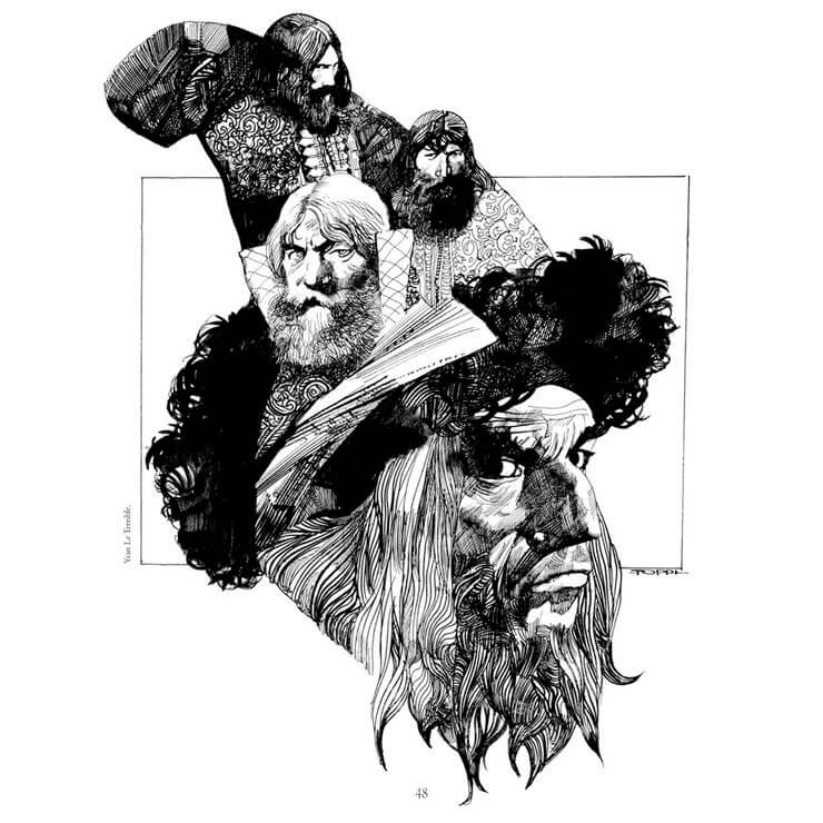 Sergio Toppi's visual Art Pen & ink artwork by artist Sergio Toppi