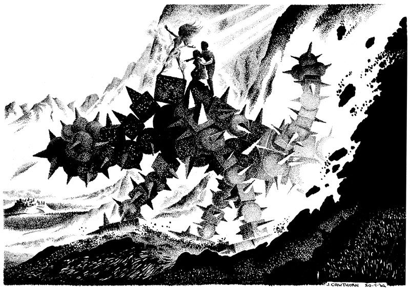 Philippe Caza, Dwellers in the Mirage (French) by A. Merritt, 1974.