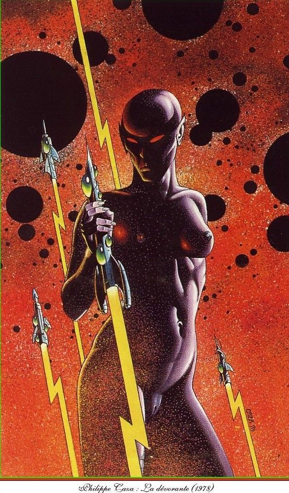 Philippe Caza, The Devourer, Metal Hurlant #30 cover art.