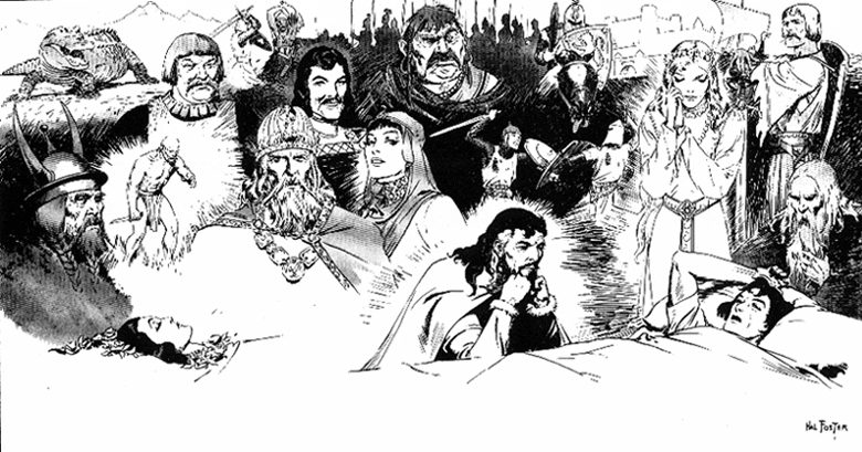 Hal Foster's Covers Art Prince Valiant