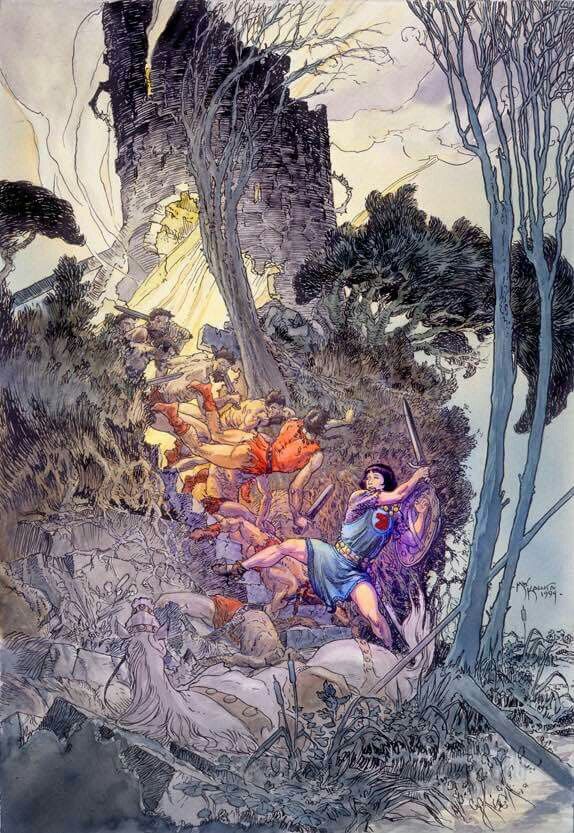 Michael Kaluta's visual Art Prince Valiant