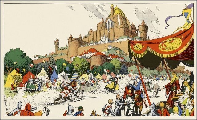 Hal Foster's Covers Art Prince Valiant by Hal Foster.