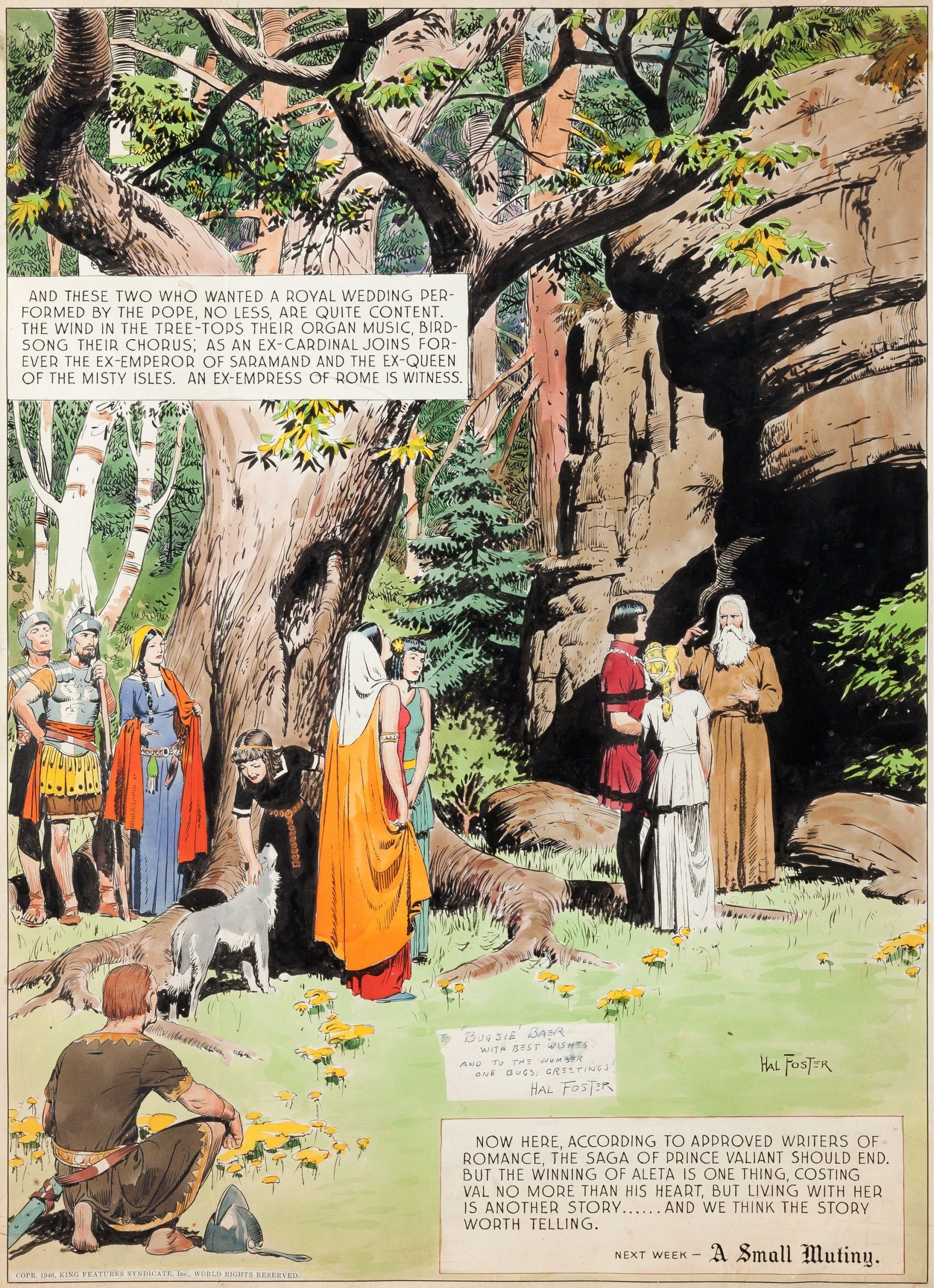 Hal Foster's Covers Art Prince Valiant by Hal Foster