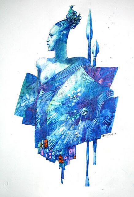 Sergio Toppi's visual Art R.I.P. Sergio Toppi    amazzone sergio toppi by el_natu1, via Flickr