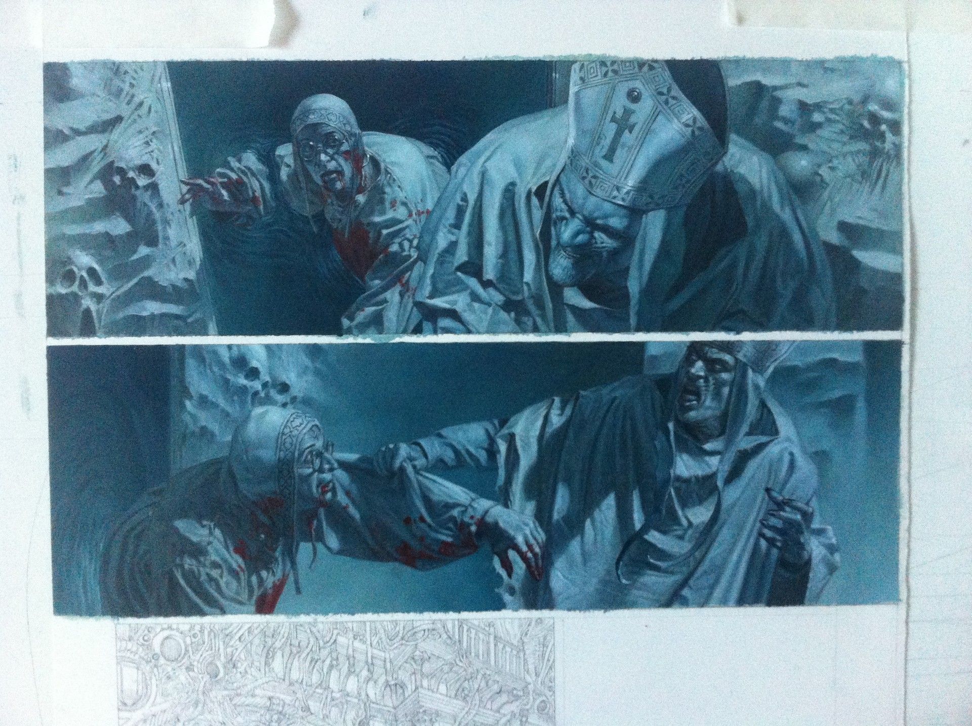 Riccardo Federici, Saria 3 panel in progress.
