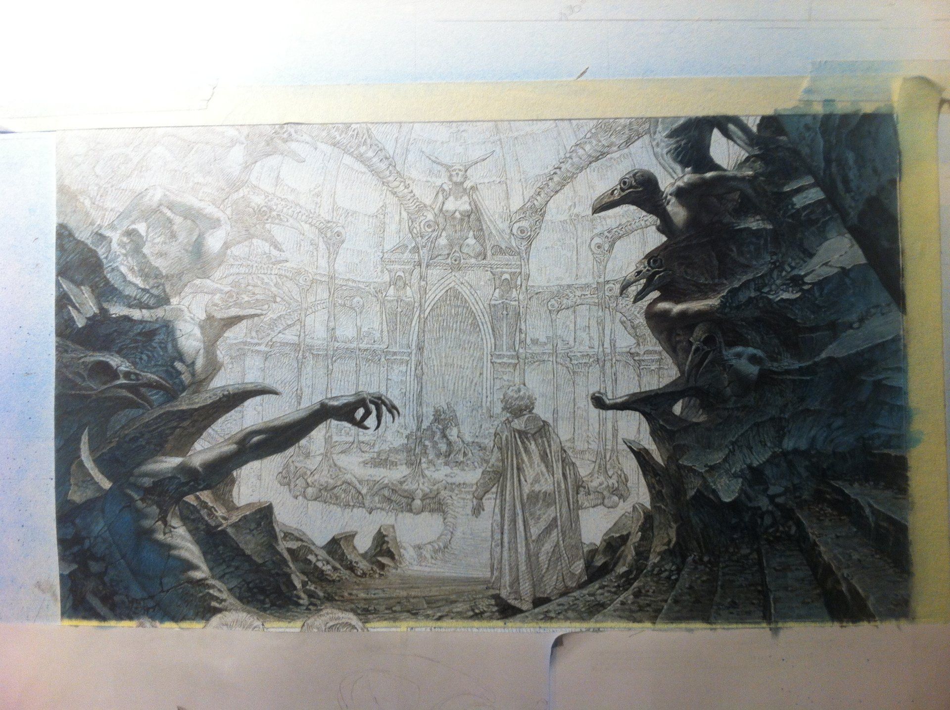 Riccardo Federici, Saria 3 panel in progress.