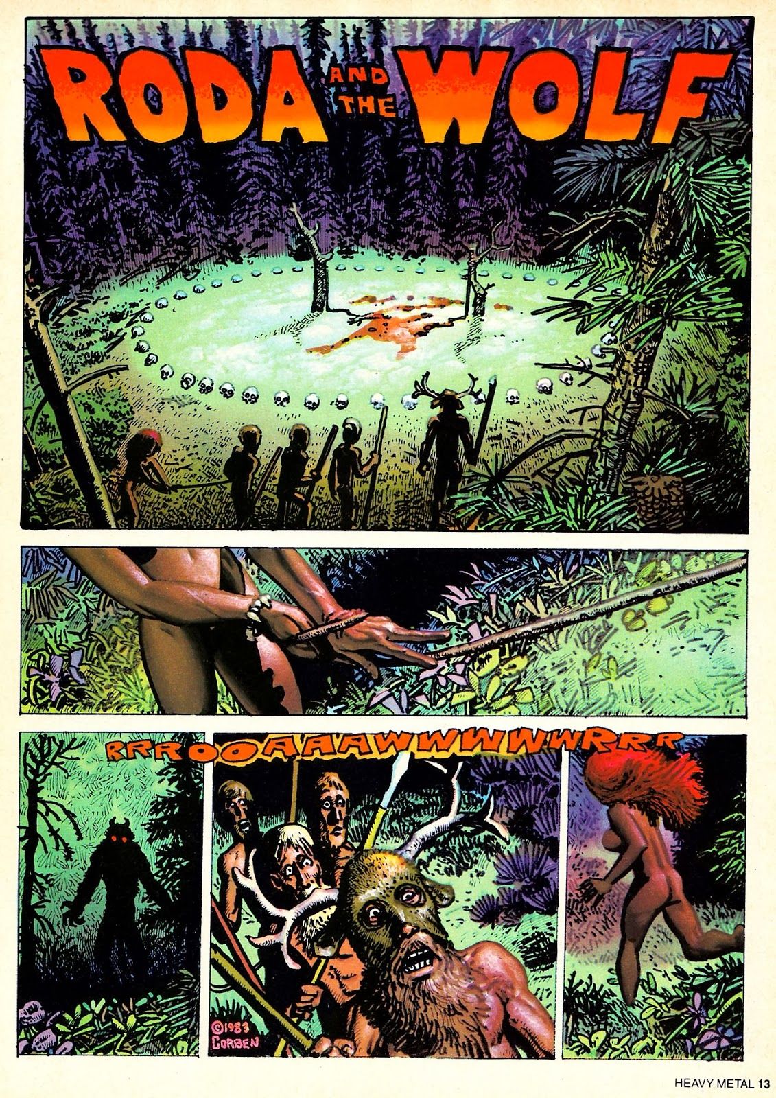 Richard Corben - Roda and the Wolf