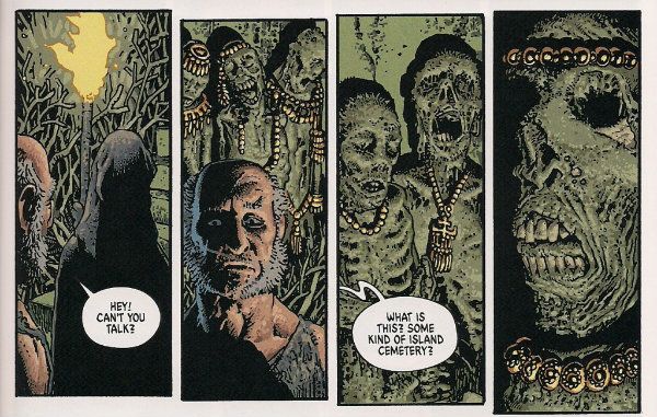 Richard Corben, island cemetery.