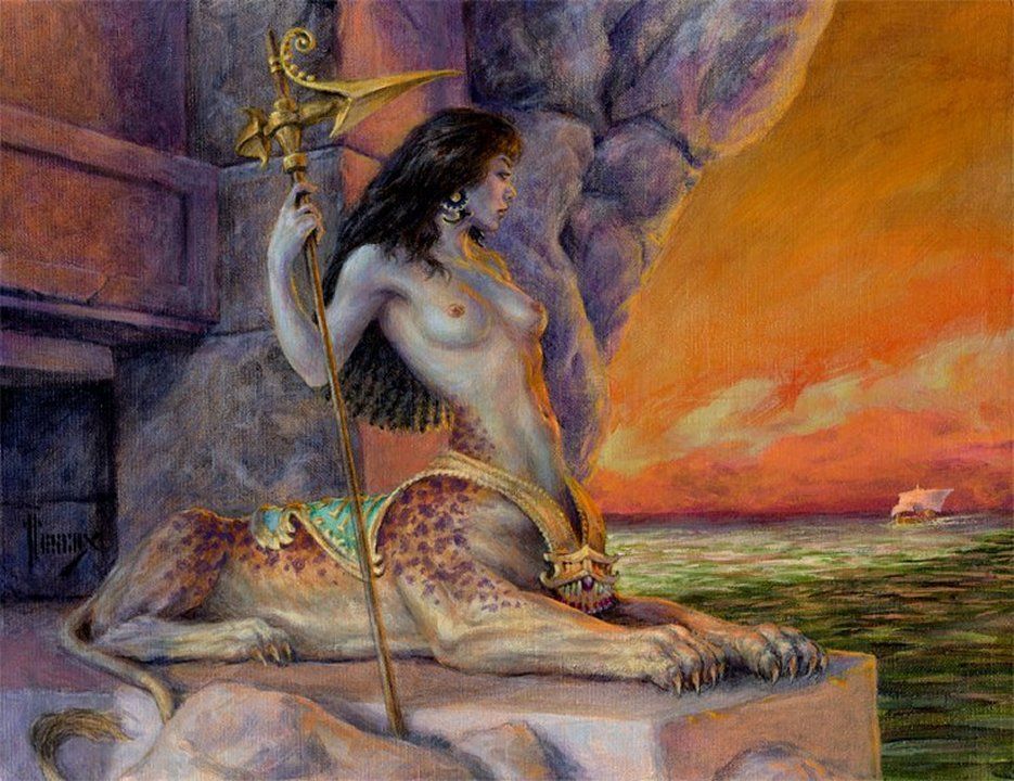 Richard Hescox's visual Art Richard Hescox, Sphinx.