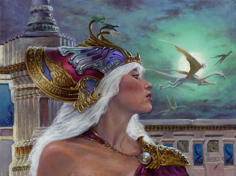 Richard Hescox's visual Art Richard Hescox, The Dragon Crown by Richard A. Knaak.