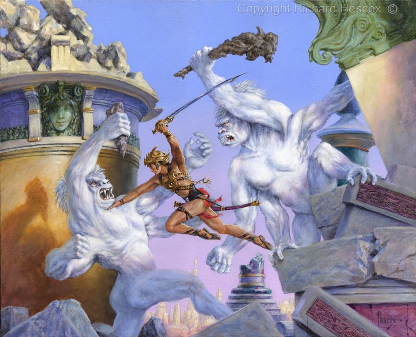 Richard Hescox's visual Art Richard Hescox, The White Apes of Mars.