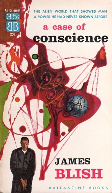 Richard M. Powers's Covers Art Richard Powers, A Case of Conscience 1958.
