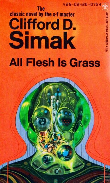 Richard M. Powers's Covers Art Richard Powers, All Flesh Is Grass by Clifford D. Simak 1973.