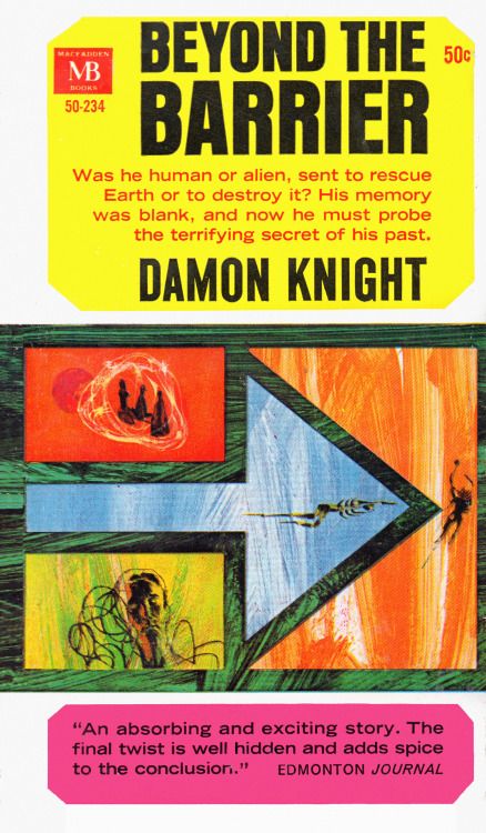 Richard M. Powers's Covers Art Richard Powers, Beyond the Barrier by Damon Knight 1965.