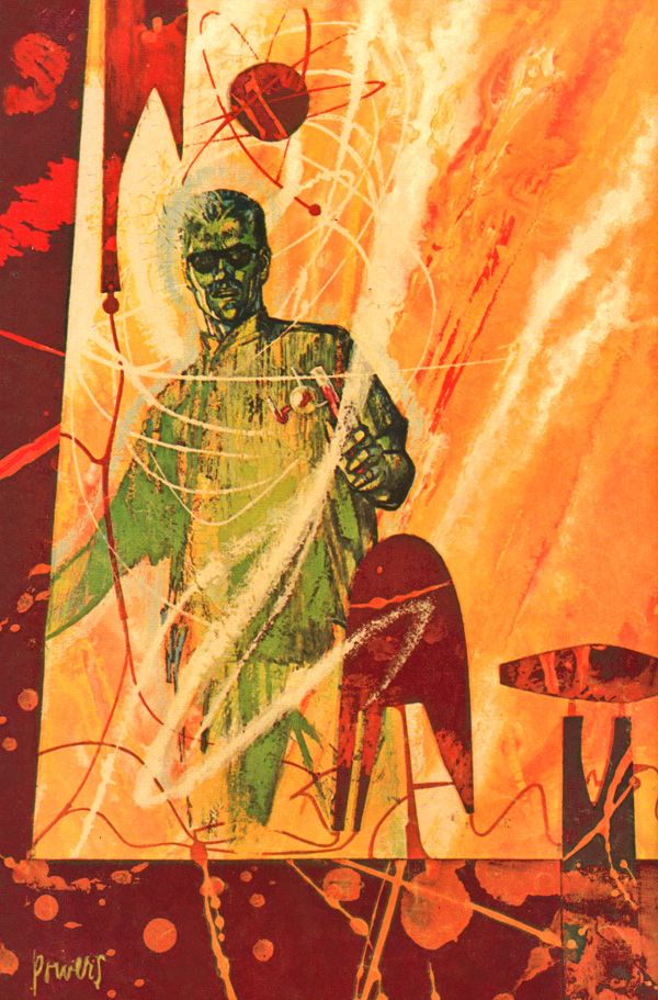 Richard M. Powers's visual Art Richard Powers, Doctor Solar: Man of the Atom #1, 1962 Gold Key Comics.