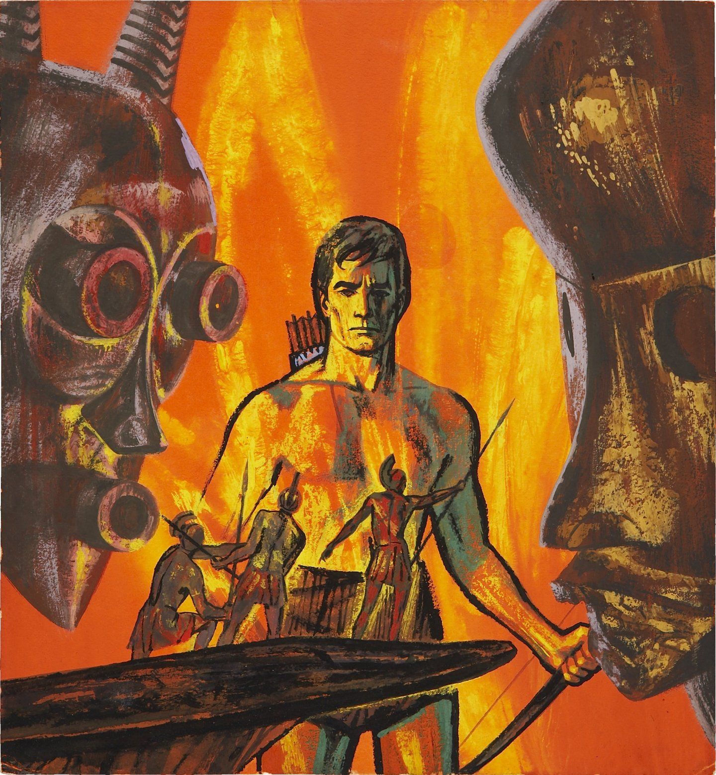 Richard M. Powers's visual Art Richard Powers, ERBzine 4506.