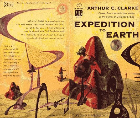 Richard M. Powers's Covers Art Richard Powers, Expedition to Earth by Arthur C. Clarke, 1953.