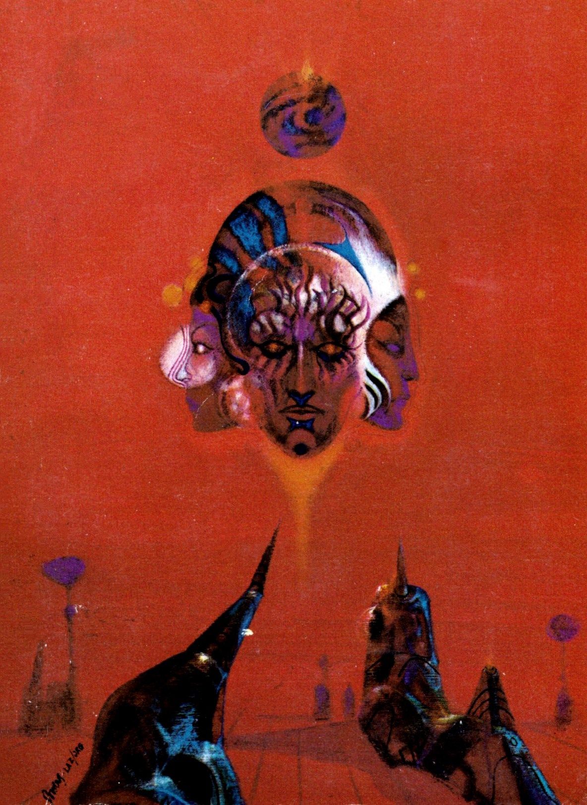 Richard M. Powers's visual Art Richard Powers, First Contact by Damon Knight, 1971