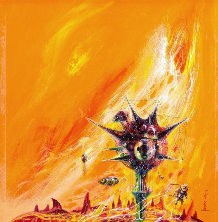 Richard M. Powers's visual Art Richard Powers, Mountains of the Sun by Christian Leourier, 1974.