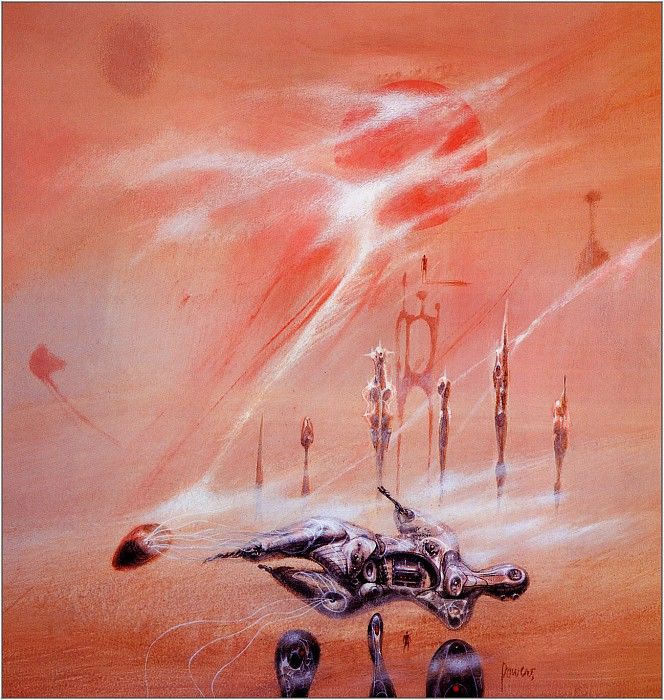 Richard M. Powers's visual Art Richard Powers, Nebula Award Stories 8.