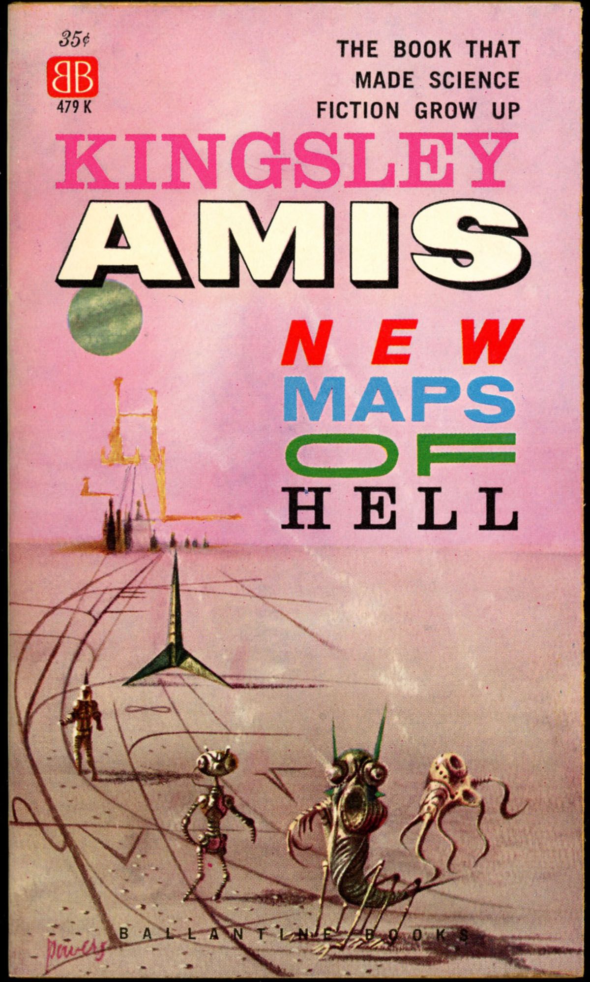 Richard M. Powers's Covers Art Richard Powers, New Maps of Hell by Kingsley Amis, 1961.