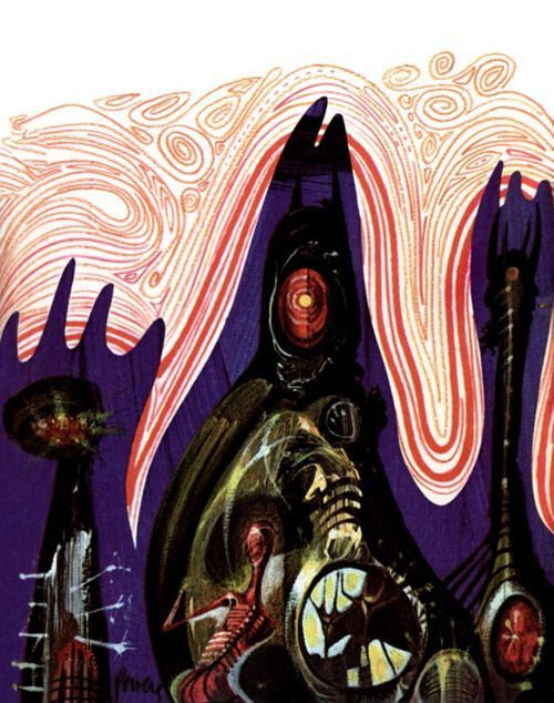 Richard M. Powers's visual Art Richard Powers, Nine by Laumer, Berkeley Medallion Edition, 1969.