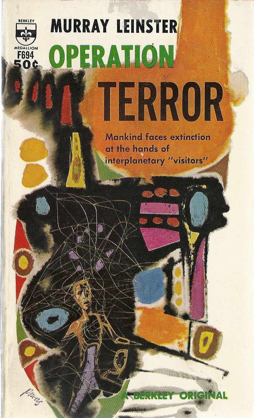 Richard M. Powers's Covers Art Richard Powers, Operation Terror 1962. Murray Leinster 1962.