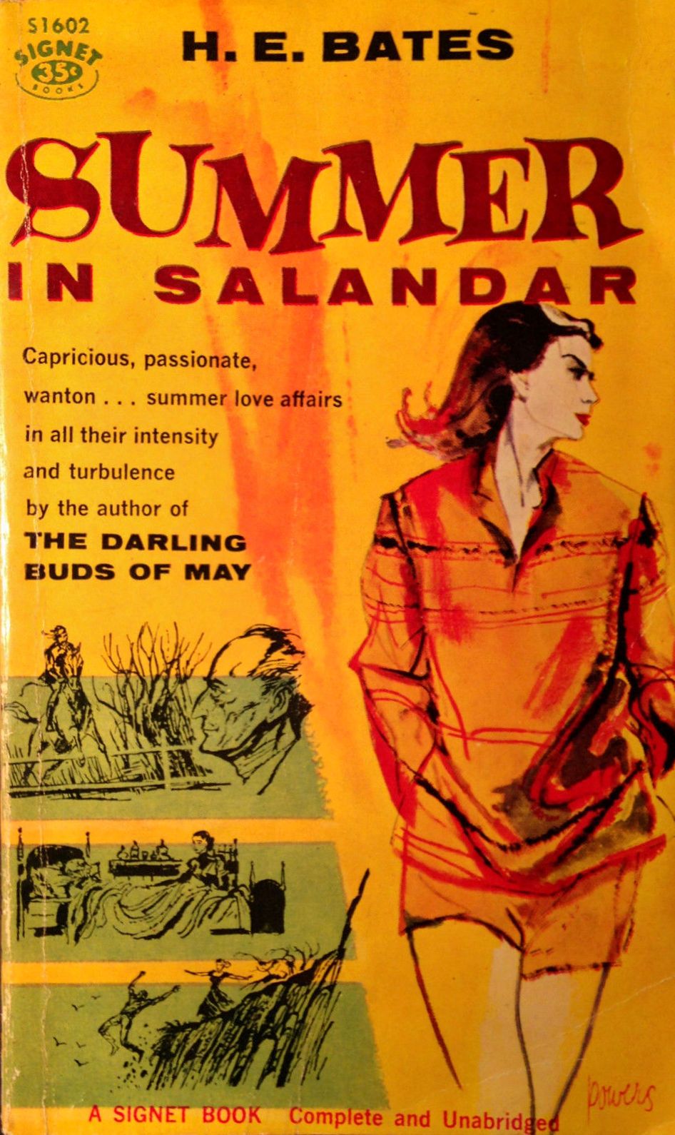 Richard M. Powers's Covers Art Richard Powers, Summer in Salandar by H.E. Bates, 1958.