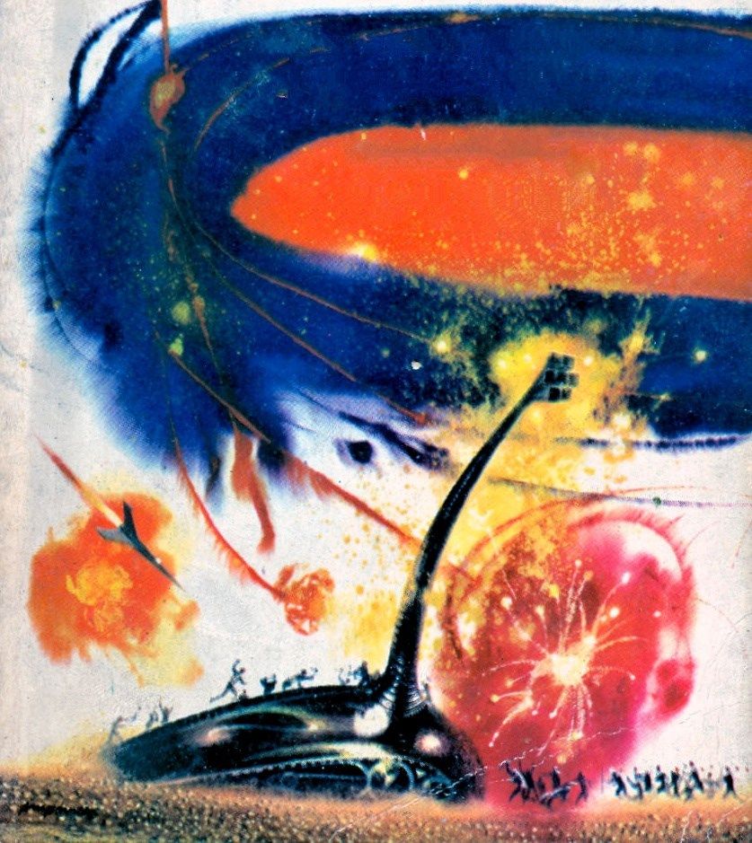 Richard M. Powers's visual Art Richard Powers, The Cosmic Rape by Theodore Sturgeon, Dell Books, 1958.