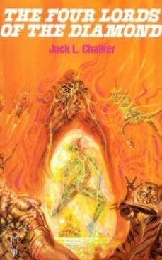 Richard M. Powers's Covers Art Richard Powers, The Four Lords of the Diamond by Jack L. Chalker 1983.