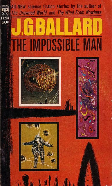 Richard M. Powers's Covers Art Richard Powers, The Impossible Man by J.G. Ballard 1966.